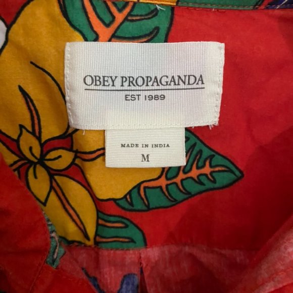 Obey Propaganda Hawaiian Button Up Shirt - Picture 5 of 5